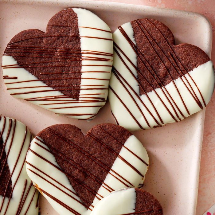 choco heart cookie